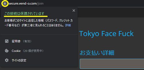 tokyo face fuck�y���������t�F���z�̌��σy�[�W��SSL������Ă���